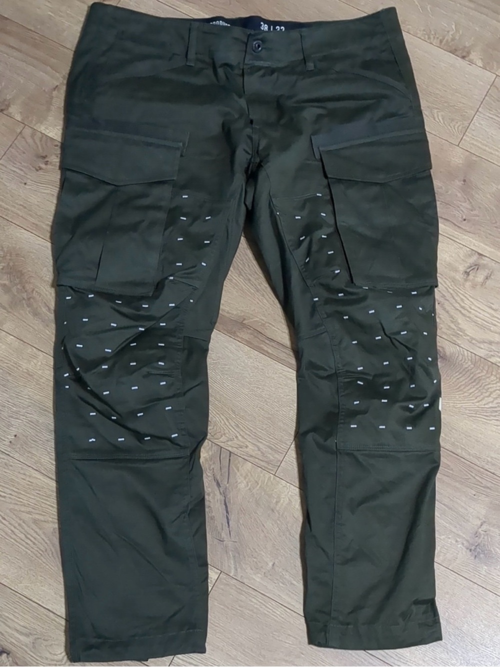 G-Star Raw Motac Tapered military green cargo pants Men's Size 38x32